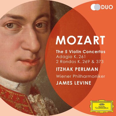 Itzhak Perlman, Vídenšní filharmonici, James Levine - 5 Violin Concertos / Adagio K. 261 / 2 Rondos K. 269 & 373 (2011)