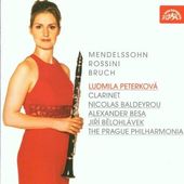 Ludmila Peterková/Mendelssohn, Rossini, Bruch - Skladby pro klarinet a orchestr (Ludmila Peterková) 