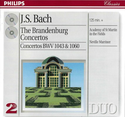 Johann Sebastian Bach / Academy Of St Martin In The Fields, Neville Marriner - Brandenburg Concertos - Concertos BWV 1043 & 1060 (2001) /2CD