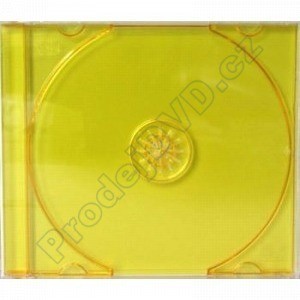 Obal Na CD - Krabička Na CD + Tray - Žlutý Komplet 