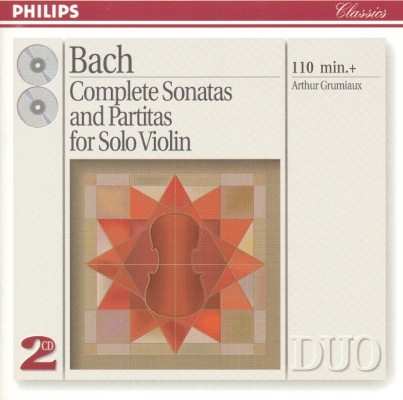 Johann Sebastian Bach / Arthur Grumiaux - Complete Sonatas And Partitas For Solo Violin (Edice 1993) /2CD