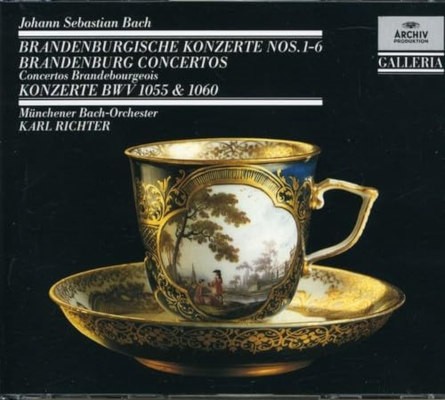 Johann Sebastian Bach / Münchener Bach-Orchester, Karl Richter - Braniborské koncerty č. 1-6 / Koncerty BWV 1055 a 1060 (1989) /2CD