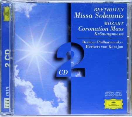 Ludwig Van Beethoven, Wolfgang Amadeus Mozart / Herbert Von Karajan - Missa Solemnis / Coronation Mass (Edice 1996) /2CD