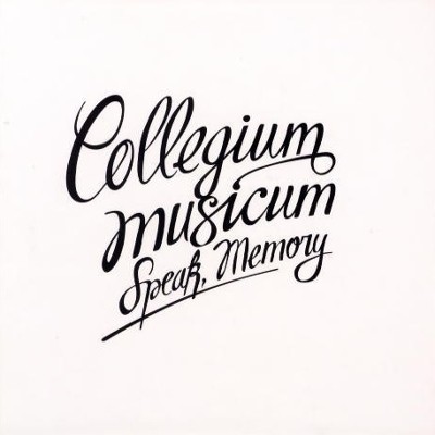 Collegium Musicum - Speak, Memory (CD + DVD) CD OBAL