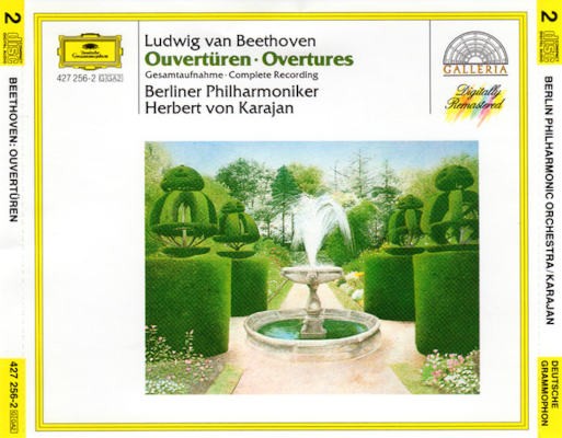 Ludwig van Beethoven / Berlínští filharmonici, Herbert Von Karajan - Ouvertüren / Overtures (Edice 1989) /2CD