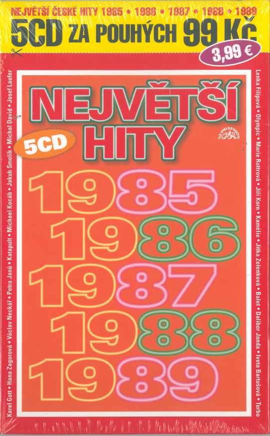 Various Artists - Největší české hity 1985-1989 (Papírová pošetka)
