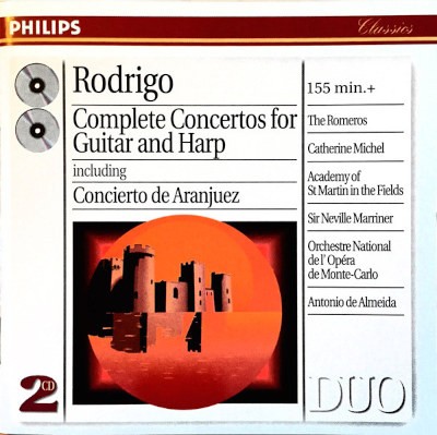 Joaquín Rodrigo / The Romeros, Sir Neville Marriner, Antonio De Almeida - Complete Concertos For Guitar And Harp (1998) /2CD