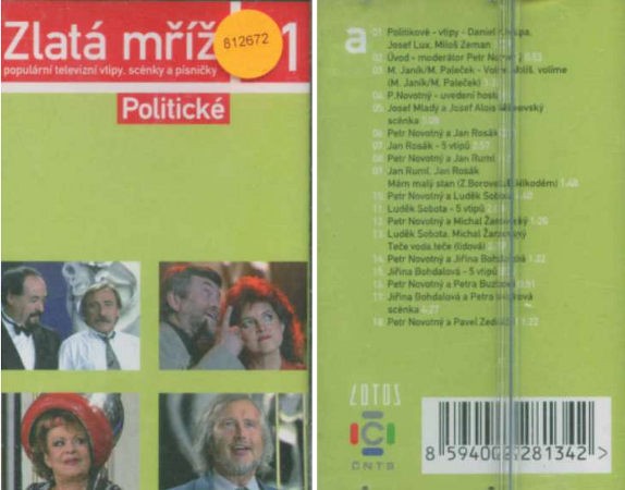 Various Artists - Zlatá mříž 1 - Politické vtipy (Kazeta, 1999)