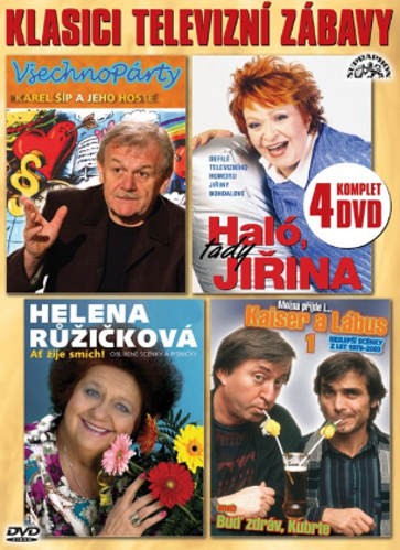 Film/Komedie - Klasici televizní zábavy (Bohdalová, Kaiser / Lábus, Růžičková, Šíp) /4DVD, 2018 