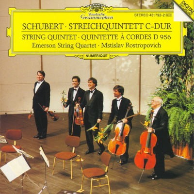 Franz Schubert / Emerson String Quartet, Mstislav Rostropovich - Streichquintett C-dur = String Quintet = Quintette Á Cordes D 956 (1992)