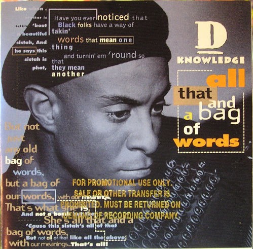D-Knowledge - All That & A Bag of Words DOPRODEJ