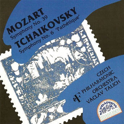 Mozart/ Tchaikovsky Czech Philharmonic Orchestra, Václav Talich ‎ - Symphony No. 39 / Symphony No. 6 "Pathétique" 