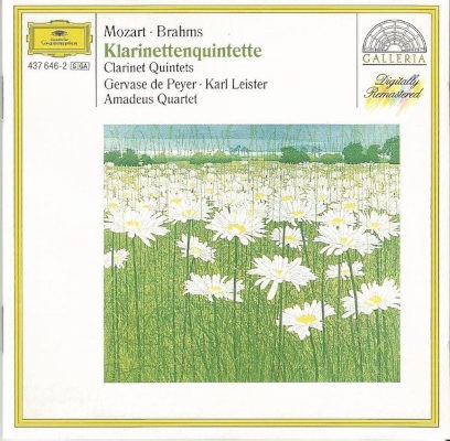 Gervase De Peyer, Karl Leister, Amadeus Quartet - Mozart, Brahms - Klarinettenquintette (1993)