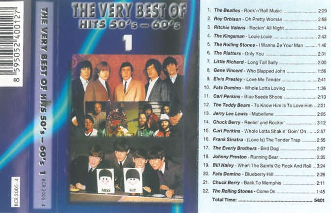 Various Artists - Very Best Of Hits 50'-60's, Vol. 1 (Kazeta, 2005)