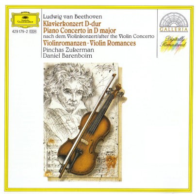Ludwig Van Beethoven / Pinchas Zukerman, Daniel Barenboim - Piano Concerto In D Major / Violin Romances (1989)