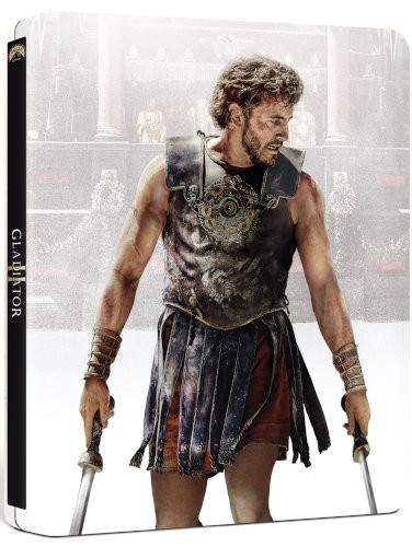 Film/Historický - Gladiátor II (3Blu-ray UHD+BD+BD bonus) - steelbook - motiv bílý