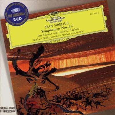 Jean Sibelius / Berlínští filharmonici, Herbert Von Karajan - Symphonien Nos. 4-7 / Der Schwan Von Tuonela / Tapiola (1999) /2CD