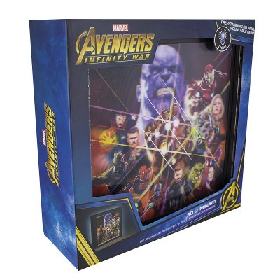 Avengers Infinity War / Obraz - Světelný obraz Avengers Infinity War 25 x 25 cm 