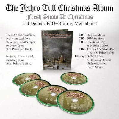 Jethro Tull - Jethro Tull Christmas Album - Fresh Snow At Christmas (Deluxe Edition 2024) /Limited Mediabook, 4CD+Blu-ray