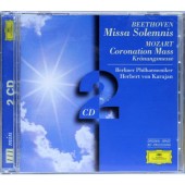 Ludwig Van Beethoven, Wolfgang Amadeus Mozart / Herbert Von Karajan - Missa Solemnis / Coronation Mass (Edice 1996) /2CD