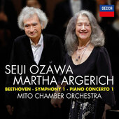 Ludwig Van Beethoven / Martha Argerich, Seiji Ozawa - Symfonie Č. 1, Klavírní Koncert Č. 1 (Edice 2018) 
