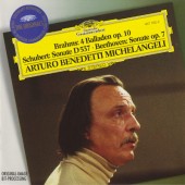 Brahms, Schubert, Beethoven / Arturo Benedetti Michelangeli - Brahms: 4 Balladen Op. 10 / Schubert: Sonate D 537 / Beethoven: Sonate Op. 7 (1999)
