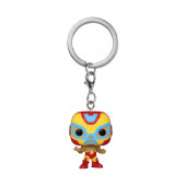 Iron Man - Klíčenka Funko POP! Keychain: Marvel Luchadores - Iron Man 
