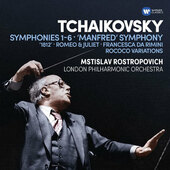 Petr Iljič Čajkovskij / Mstislav Rostropovich - Symfonie 1.-6./Symphonies Nos. 1.-6. (6CD BOX, 2017) 