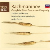Sergej Rachmaninov / Vladimir Ashkenazy, London Symphony Orchestra, André Previn - Complete Piano Concertos / Rhapsody (2002) /3CD