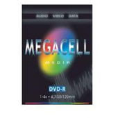 Prázdný nosič - Megacell DVD-R 1-4X 4,7 GB 