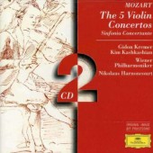 Wolfgang Amadeus Mozart / Vídenští filharmonici, Nikolaus Harnoncourt - 5 Violin Concertos / Sinfonia Concertante (Edice 1996) /2CD