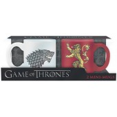 Game of Thrones / Hrnečky - Hrnečky Game of Thrones 110ml set 2ks Stark & Lannister 