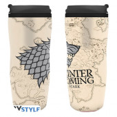 Game of Thrones / Termohrnek 355ml - Hrnek Game of Thrones - Winter is coming cestovní 355 ml 
