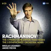 Sergej Rachmaninov / Nikolai Lugansky, André Previn - 4 Klavírní Koncerty, 3 Symfonie / 4 Piano Concertos, 3 Symphonies (8CD, 2017) 