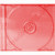 Obal Na CD - Krabička Na CD + Tray - Červený Komplet 