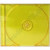 Obal Na CD - Krabička Na CD + Tray - Žlutý Komplet 
