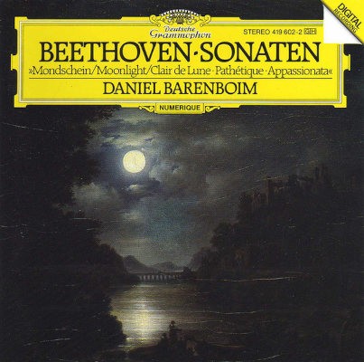 Ludwig Van Beethoven / Daniel Barenboim - Sonaten "Mondschein = Moonlight = Clair De Lune / Pathétique / Appassionata" (1987)