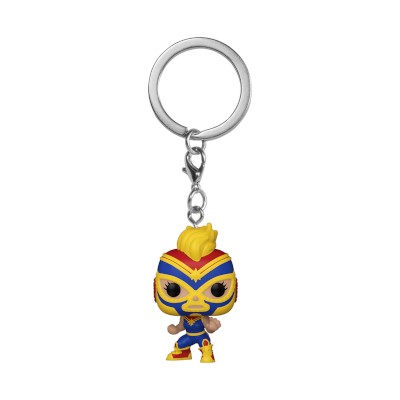 Marvel / Klíčenka - Klíčenka Funko POP! Keychain: Marvel Luchadores - Captain Marvel 