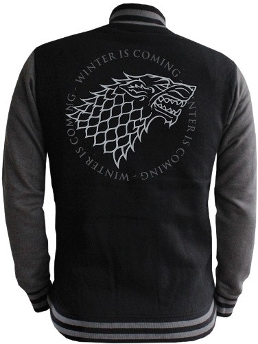 Game Of Thrones / Bunda (XXL) - Bunda Game of Thrones - Stark - pánská, černo-šedá XXL 