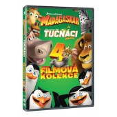 Film/Animovaný - Madagaskar 1.-3. + Tučňáci z Madagaskaru kolekce (4DVD)