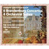 Johann Sebastian Bach / English Concert, Trevor Pinnock - Braniborské koncerty 1-6 / 4 Ouvertury (1988) /3CD